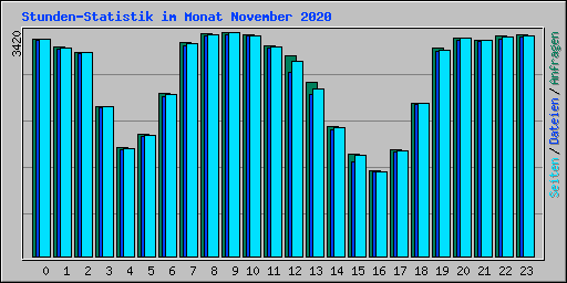 Stunden-Statistik im Monat November 2020