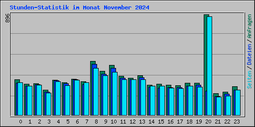 Stunden-Statistik im Monat November 2024