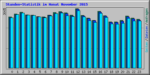 Stunden-Statistik im Monat November 2015