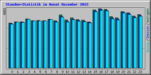 Stunden-Statistik im Monat Dezember 2015